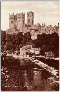 VINTAGE POSTCARD DURHAM CATHEDRAL AT COUNTY DURHAM ENGLAND 1910s