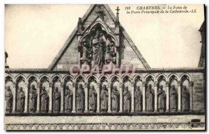 Old Postcard The Chartres Made from The Main Gate of The Cathedral