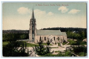 c1910 St. Marks Church Smiths Parish Bermuda Unposted Antique Postcard