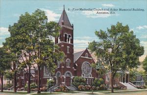 Alabama Anniston First Methodist Church and Acker Memorial Building Curteich