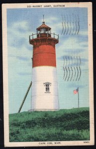 Massachusetts EASTHAM Nauset Light House - COPE COD - pm1954 - LINEN