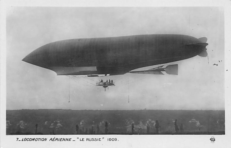 Locomotion Aerienne Le Russie 1909 Zeppelin Unused 