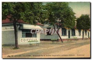 Old Postcard The Building Bitche Camp Societe Cooperatve Military Army of Als...