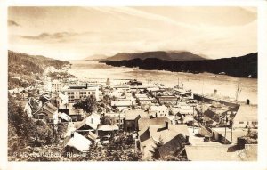 RPPC KETCHIKAN, AK Bird's Eye View ca 1940s Vintage Alaska Postcard