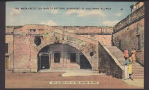 Florida St. Augustine - The Arch Castle San Marcos National Monument ~ Linen