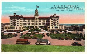 North Asbury Park NJ Monterey Distinctive Resort Hotel On Ocean Vintage Postcard