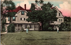 Hand Colored Postcard The Jas. A. Garfield Residence in Memtor, Ohio~132465