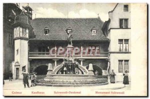 Colmar - Kaufhaus - Schwendi denkmal - Monument Old Postcard