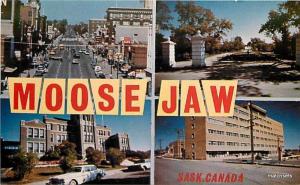 1960's MOOSE JAW CANADA Multi View postcard 9067