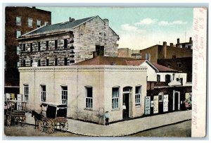 c1910 Old Jail Present Site Laclede Hotel Exterior St. Louis Missouri Postcard