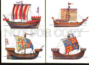 005276 History of navigation ships Collection 32 russian cards