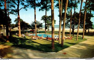 Mississippi Biloxi West Beach Sea Gull Tourist Court 1955