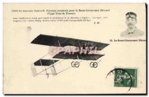 Old Postcard Jet Aviation's new Farman biplane built by the Deputy Lieutenant...