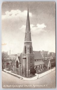 1910's Saint Paul's Episcopal Church Syracuse New York NY Posted Postcard
