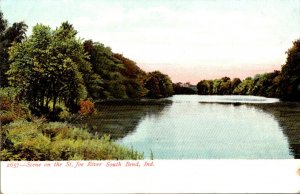 Indiana South Bend Scene On The St Joe River