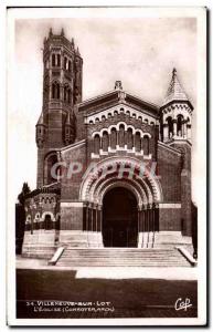 Old Postcard Villeneuve Sur Lot L & # 39Eglise