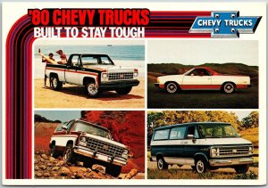 Chevy Trucks Conquering a Rugged Terrain Built to Stay Tough,Vintage Postcard