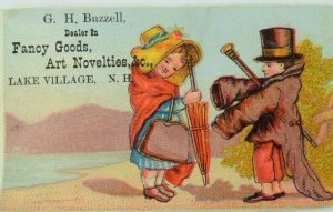 1880's G. H. Buzzell Fancy Goods Art Novelties Children Playing Dress-Up P82