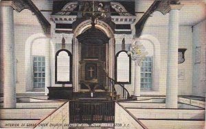 South Carolina Charleston Interior Of Goose Creek Church 1908