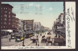 Canal Street,New Orleans,LA Postcard 