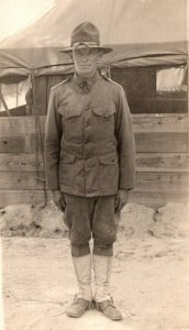 RPPC  US Army Soldier  Real Photo  Postcard  c1917