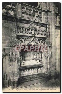 Old Postcard Bourg Brou Church Mausoleum of Margaret of Bourbon