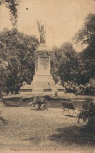 Indonesia Wilhelminapark Atjeh Monument Weltevreden Batavia Postcard 07.54