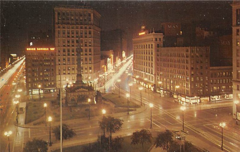 Cleveland's Public Square, Night Cleveland, Ohio OH