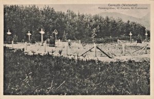 Gereuth (Weilertal) Mass Graves-42 Bavarians-62 French~WW1 MILITARY POSTCARD