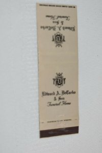 Edward A. DeCarbo & Son Funeral Home 20 Strike Matchbook Cover