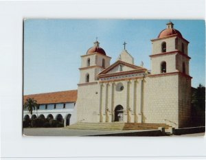 Postcard Santa Barbara Mission, Santa Barbara, California