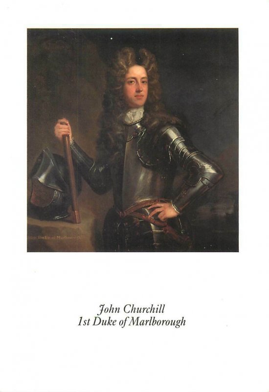 Postcard UK England Painting The first Duke of Marlborough Blenheim palace