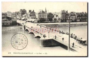 Postcard Trouville Deauville Old Bridge Cacao Van Houten