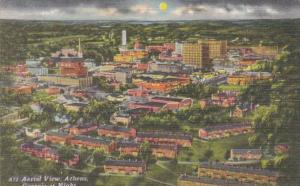 Georgia Athens Aerial View At Night