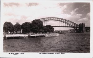 Australia The Harbour Bridge Sydney New South Wales RPPC C059