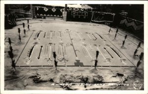 Navajo Native Indian Sand Painting FRASHER'S REAL PHOTO POSTCARD Crafts