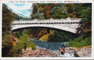 Lotus Inn Bridge Wissahickon Creek Fairmount Park Philadelphia Pennsylvania C084