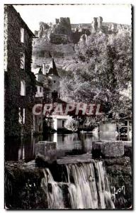 Old Postcard Florac (Lozere) The rock of Rachefort and fall of Pecher