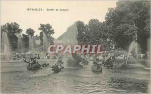 Postcard Old Versailles Basin Dragon