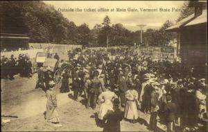 Publ in White River Junction - Vermont State Fair Ticket Office c1910 Postcard