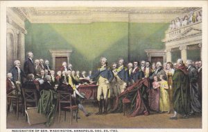 Resignation Of General Washington Annapolis 23 December 1783 Painting By John...