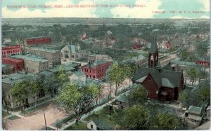 FREMONT, NE Nebraska  BIRDSEYE VIEW of the TOWN    c1910s   Postcard