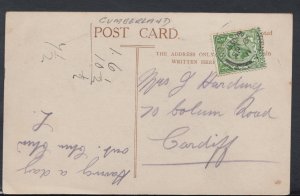 Genealogy Postcard - Harding - 70 Colum Road, Cardiff, Wales  RF1324