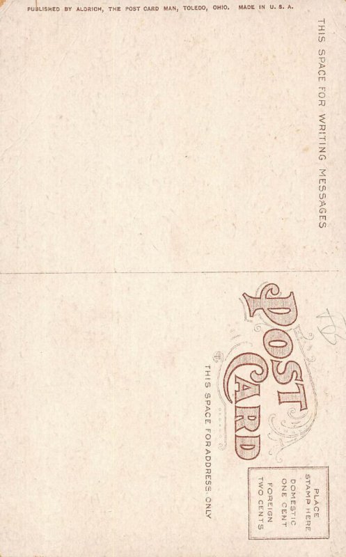 LPD71 Ohio Postcard: Toledo, Lovers Lane, Walbridge Park