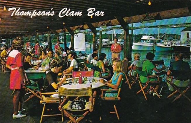 Massachusetts Cape Cod Harwich Port Thompson Brothers Clam Bar Interior