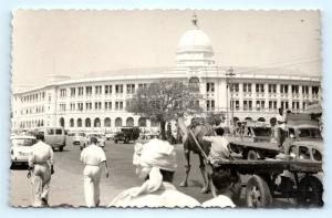 Postcard West Pakistan Karachi Port Trust c1960s Street View RPPC Photo K11