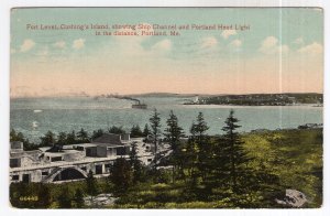 Portland, Me., Fort Levet, Cushing's Island, showing Ship Channel