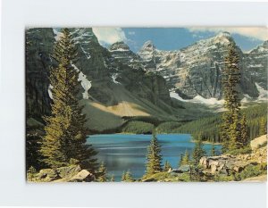 Postcard Lake Moraine The Valley of the Ten Peaks Canada