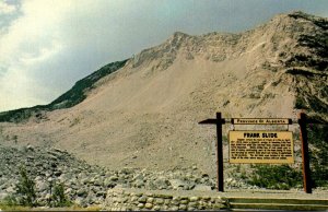 Canada Alberta Frank Turtle Mountain Frank Slide