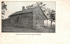 Galesburg Michigan MI, Birthplace of Gen. William Shafter, Vintage Postcard